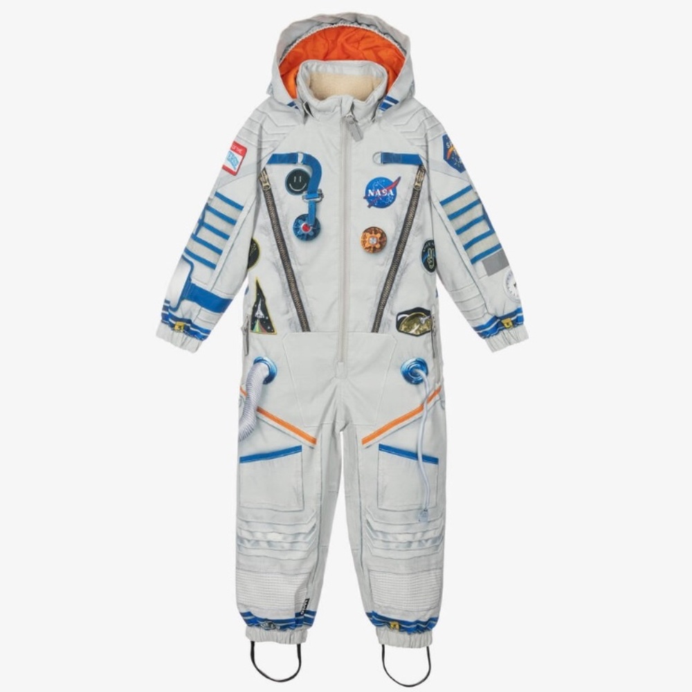 Boys Grey Astronaut Snowsuit